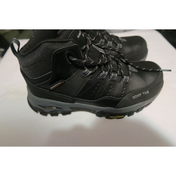 スペシャルBOX Skechers Work Arch Fit Tarver CT Work Boots Black Composite Toe